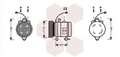 VAN WEZEL Kompressor,kliimaseade 8200K013